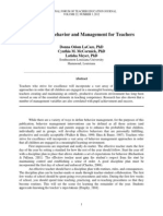 LaCaze Donna Odom, Classroom Behavior and Management For Teachers V22 N2 2012