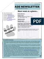 6th Grade Newsletter March 28 2014