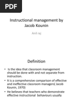 Instuctional Management by Jacob Kounin