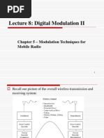 Lecture 8: Digital Modulation II: Chapter 5 - Modulation Techniques For Mobile Radio