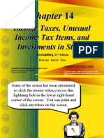 Income Taxes, Unusual Income Tax Items, and Investments in Stocks