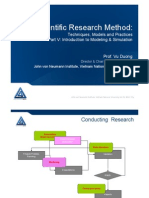 Scientific Research Method:: Techniques, Models and Practices Part V: Introduction To Modeling & Simulation