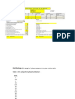 Transformer Sizing