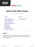 Hand Crank USB Charger