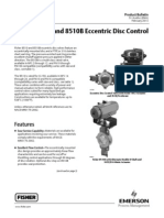 Fisherr 8510 and 8510B Eccentric Disc Control Valves (EMA) : Features