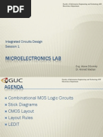 Microelectronics Lab: Integrated Circuits Design Session 1