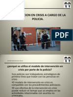 Intervencion en Crisis A Cargo de Policias