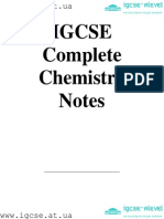 IGCSE Chemistry - Notes