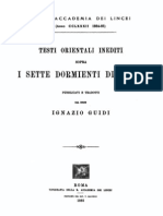 Guidi Ignazio - Testi Orientali Inediti Sopra I Sette Dormienti Di Efeso