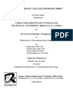 "Bit Error Rate Calculation in Cdma": Chhattisgarh Swami Vivekanand Technical University Bhilai (C.G.), India