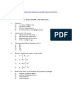 Electrons & Protons