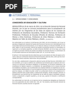 Convocado El Procedimiento de Actualización de Méritos de Interinos