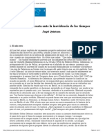 La Ética Del Cineasta Ante La Inevidencia de Los Tiempos. Àngel Quintana