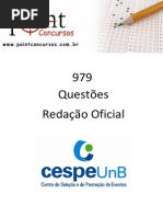 979 - Questoes CESPE - Redação Oficial