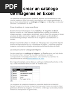 Cómo Crear Un Catálogo de Imágenes en Excel