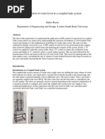 PID Control of Water Level in A Coupled Tank System