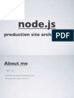 Node - JS: Production Site Architecture