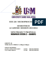 Eee 226 Microprocessor I Proposal