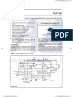 120V - 100W Dmos Audio Amplifier With Mute/St-By: Multipower BCD Technology