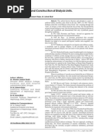 Design and Construction of Dialysis Units
