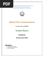 Seminar Report On Optical Fiber Communication by Shradha Pathak