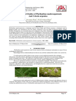 Antimicrobial Studies of Phyllanthus Maderaspatensis and Celosia Argentea