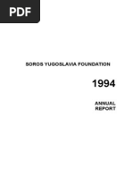 Soros Yugoslavia Foundation 1994