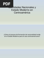 Identidades Nacionales y Estado Moderno en Centroamérica