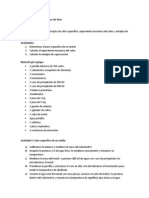 Calor Específico y Cambios de Fase