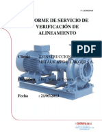 Informe Alineamiento Sala de Bombas N1070 - 13 Mayo 2013