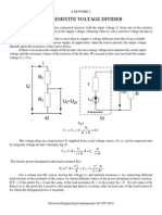 The Resistive Voltage Divider: Ku R R R U U U