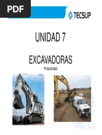 Excavadoras - Productividad