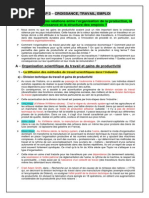 CHAP 3 - 31 - A - Organisation Du Travail, Croissance Et Emploi - Cours - 2009-2010