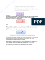 Diferencias Entre Los Fenómenos de Transferencia