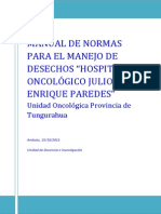 Manual de Normas para El Manejo de Desechos Hospital PDF