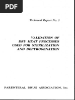 Tech Report 3 Validation of Dry Heat Processes Used For Sterilization and Depyrogenation