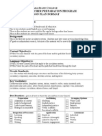 N S C Teacher Preparation Program Lesson Plan Format: Description of Classroom