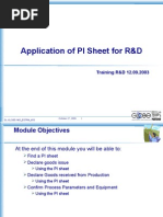 PI Sheet For Confirmation of Trials