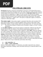 Polyphase Circuits: Three-Phase Supply A Three-Phase Supply Is Generated When Three Coils Are Placed 120°