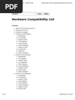 CentOS Hardware Compatibility List