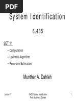 Lecture Notes - MIT - System Identification