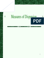 Measures of Dispersion