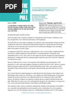 Field Poll - California Views of The State Legislature