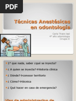 Tecnicas Anestesicas en Odontologia