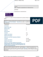 CAS 501 Audit Evidence - Specific Considerations