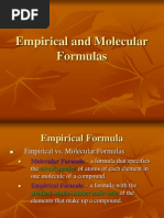 Empirical and Molecular Formulas