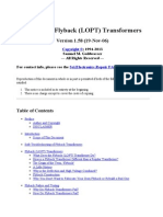 Testing of Flyback (LOPT) Transformers