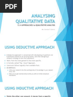 Analysing Qualitative Data