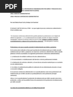 La Acumulación de La Pretensión de Indemnización Por Daños y Perjuicios en El Proceso Contencioso Administrativo