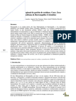 Estrategia Regional de Gestión de Residuos. Caso - Área Metropolitana de Barranquilla - Colombia